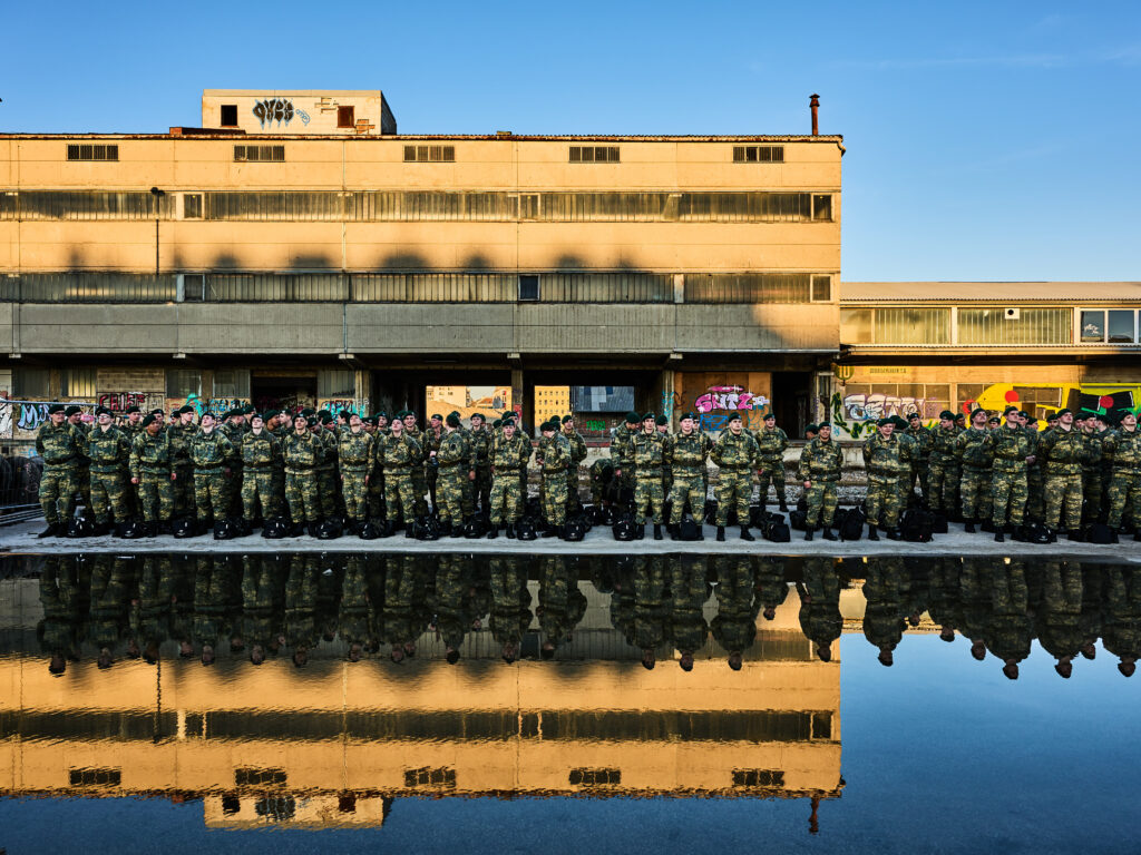 Soldaten des Bundesheers auf dem Gelände des alten Nordwestbahnhofs. 