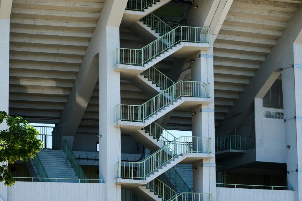 Aufgang zu den Tribünen im Ernst-Happel-Stadion