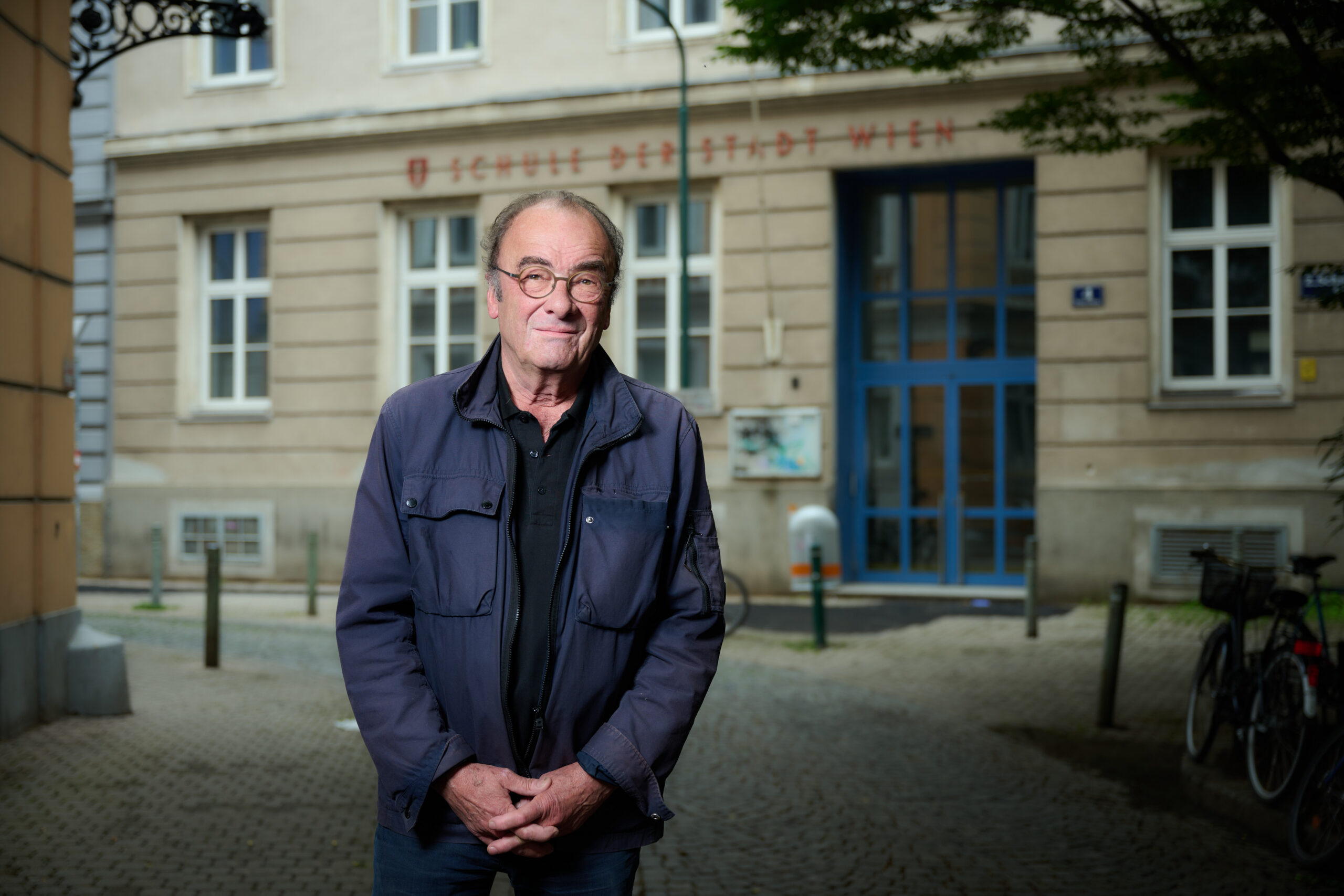 Robert Menasse in der Schwarzingergasse