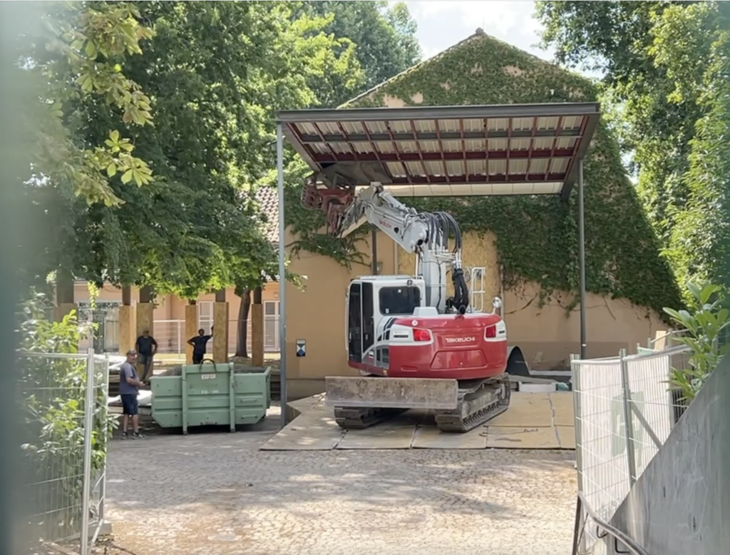 Umbauarbeiten am Atelier Augarten