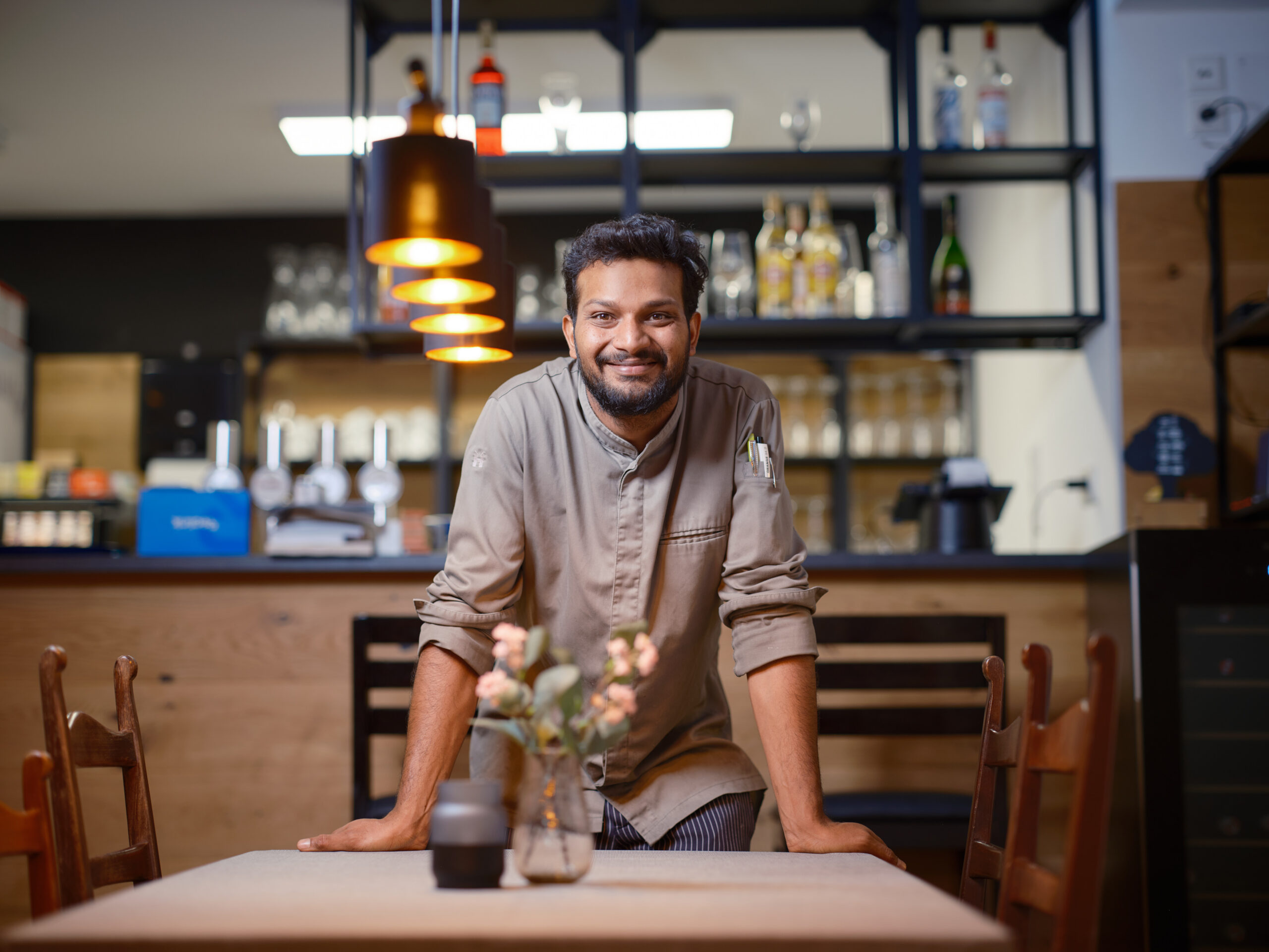Mahesh Kurra im Schutzhaus am Heustadlwasser