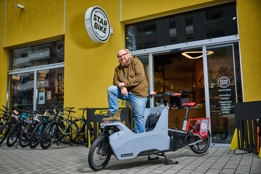 Michael Knoll von Starbike in der Bruno-Marek-Allee