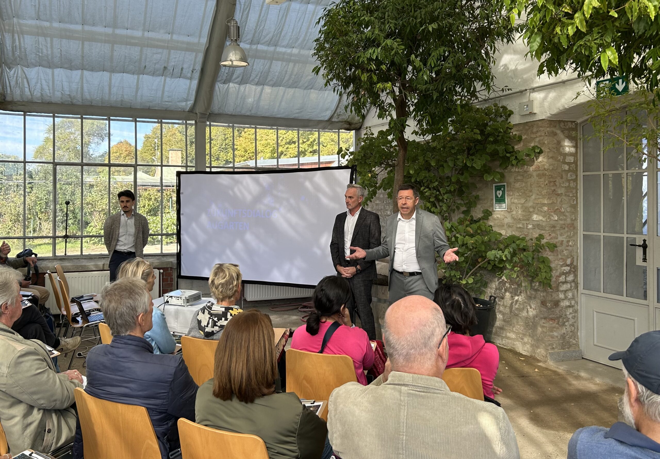 Zukunftsdialog Augarten: Gerd Koch und Markus Wimmer